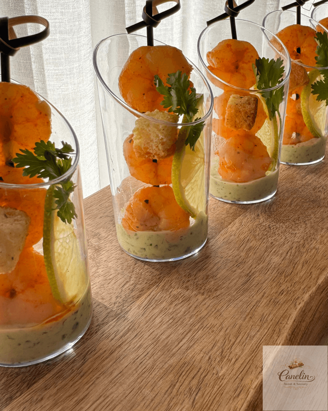 Shrimp Cocktail Shots by Canelin Sweet & Savoury